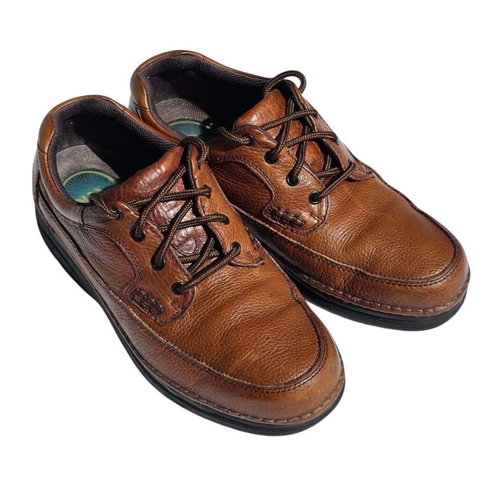 Nunn Bush Cameron Men's Size 11 M Brown Leather Moc Toe Oxford Comfort Gel